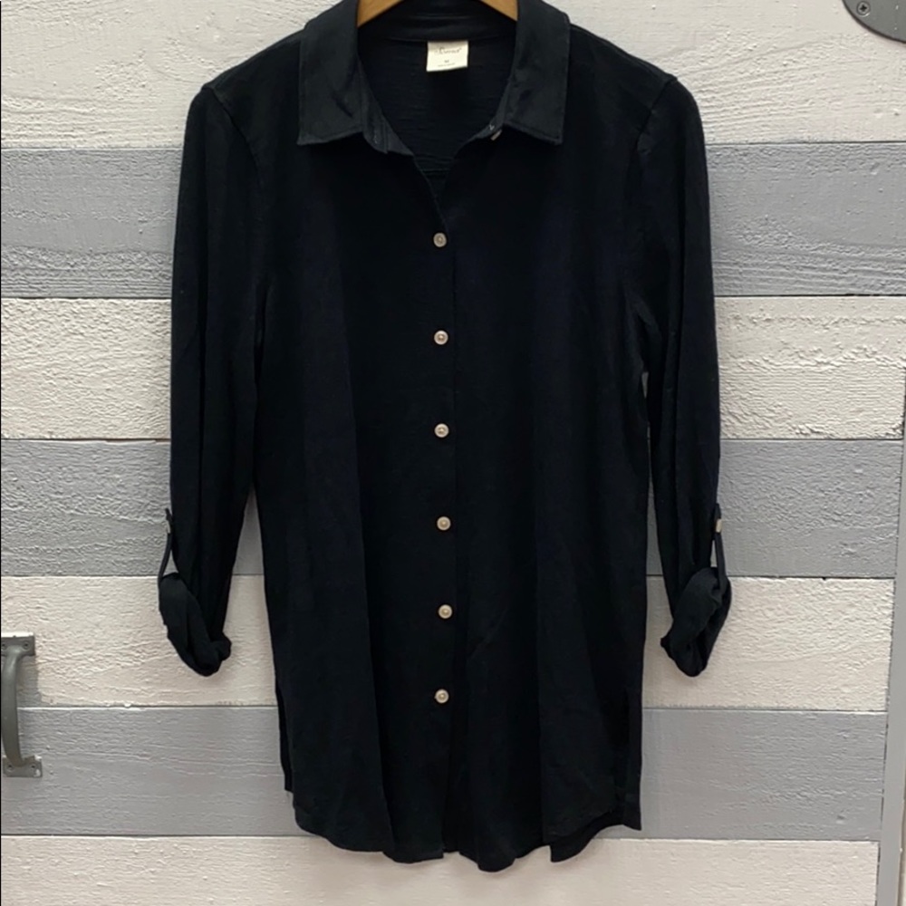 Cotton Slub 3/4 Sleeve Tunic